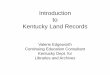 Introduction to Kentucky Land Records