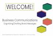 Business Communication - Organizing/drafting business 