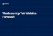 Warehouse App Task Validation Framework