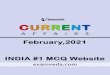 Current Affairs February, 2021 - Examveda