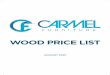 WOOD PRICE LIST - Carmel Furniture