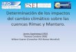 Determinación de los impactos del cambio climático sobre 