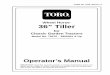 Wheel Horse 36” Tiller - Toro
