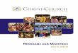 Programs and Ministries 2019-2020