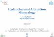 Hydrothermal Alteration Mineralogy - the ARGeo
