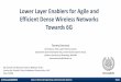 Lower Layer Enablers for Agile and Efficient Dense 
