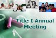 Title I Annual Meeting - brevardschools.org