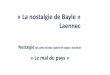« La nostalgie de Bayle » Laennec