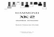 Hammond XK-2 Quick Features Guide