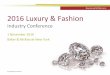 2016 Luxury & Fashion - Baker McKenzie