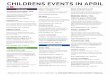 CHILDRENS EVENTS IN APRIL