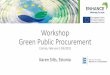 Workshop Green Public Procurement - Interreg Europe