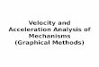 Velocity and Acceleration Analysis of Mechanisms 