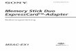 Memory Stick Duo ExpressCard™-Adapter
