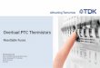 Overload PTC Thermistors - TDK Electronics AG
