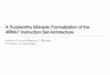 A Trustworthy Monadic Formalization of the ARMv7 