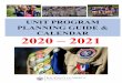 UNIT PROGRAM PLANNING GUIDE & CALENDAR 2020 – 2021