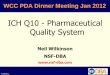 ICH Q10 - Pharmaceutical Quality System - PDA