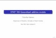 STAT 705 Generalized additive models