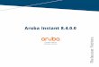 Aruba Instant 8.4.0.0 Release Notes