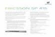 Ericsson SP 415 - Launch 3 Telecom