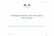 AMBASSADE DE FRANCE EN HAITI