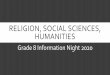 RELIGION, SOCIAL SCIENCES, HUMANITIES
