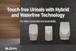 Touch-free Urinals with Hybrid and Waterfree Technology
