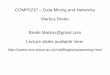 COMP6237 – Data Mining and Networks Markus Brede Brede 