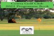 Cowra Golf Club 2021 Programme Book