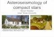 Asteroseismology of compact stars