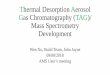Thermal Desorption Aerosol Gas Chromatography (TAG)/ …