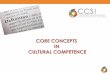 CORE CONCEPTS IN CULTURAL COMPETENCE