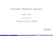 Stochastic differential equations