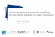 Land management scenario modeling for alleviating impacts 