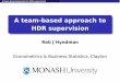 A team-based approach to HDR supervision