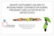 DIETARY SUPPLEMENT USE AND ITS MICRONUTRIENT …