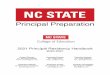 2021 Principal Residency Handbook - NCSU