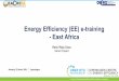 Energy Efficiency (EE) e-training - East Africa