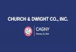 CHURCH & DWIGHT CO., INC