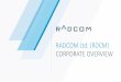 RADCOM Ltd. (RDCM) CORPORATE OVERVIEW