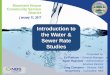 Introduction to the Water & Sewer Rate Studies