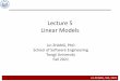 Lecture 5 Linear Models