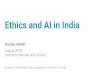 Ethics and AI in India