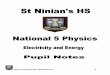 Nat 5: Electricity and Energy 1 - LT Scotland