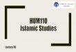 HUM110 Islamic Studies - ccw.vcomsats.edu.pk