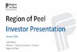 Region of Peel Investor Presentation