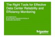 The Right Tools for Effective Data Center Reliability and 