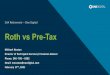 Roth vs Pre-Tax 403b - Central Michigan University