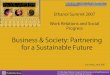 Business & Society: Partnering for a Sustainable Future